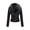 Black, variant on Giolshon Women Faux Leather Jacket Moto Biker Coat Fleece-Lined Overcoat with Removable Belt