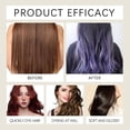 thumbnail image 2 of Hair Dye Shampoo, Hair Care, Hair Care Shampoo,3 In 1 Haircare Instant Dye Shampoo, Natural Hair Color Shampoo For Gray Hair Coverage, Suitable For Women & Men,Purple, 2 of 6