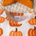 thumbnail image 6 of zuwimk Baby Girl Clothes Newborn Infant Outfit Ruffle Romper and Pants Clothing Sets for Fall Spring(6-9 Months,Orange), 6 of 8