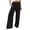 Black, variant on Womens Wide Leg Pants Casual High Waisted Palazzo Pants Baggy Beach Trousers with Pocket Womens Cropped Pants Casual Sweat Pants Women Casual plus Size Womens Pants for Work Casual Tan Dress