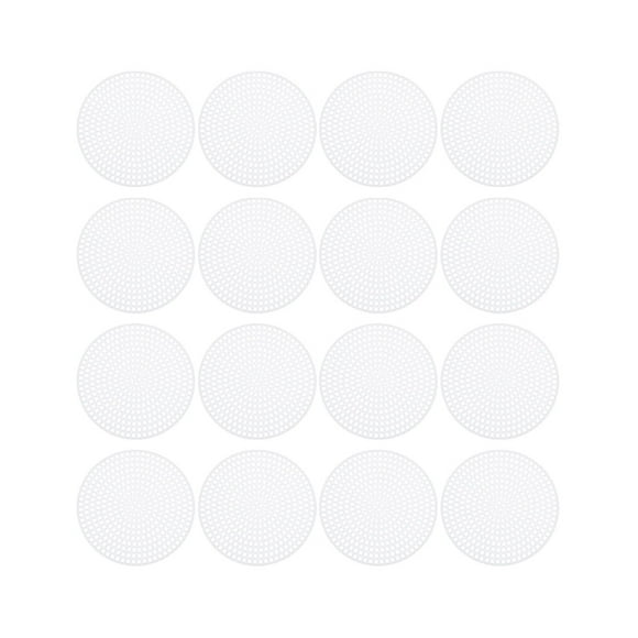 30PCS DIY Round Cross Stitch Plastic Grid Plate 3D Embroidery Mesh Sheet DIY Bag Bottom Liner Board Manual DIY Mesh Piece for DIY Use White Size 7.7cm