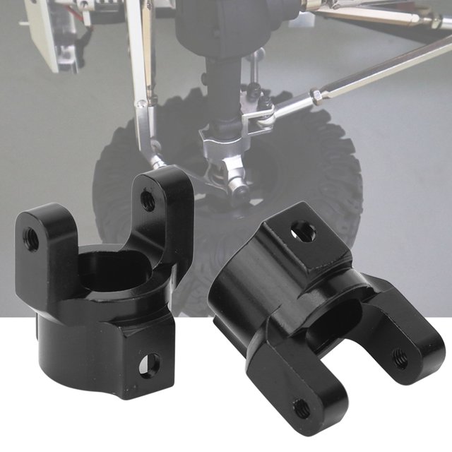 RC Car Caster Mount, Durable RC Car Caster Bracket, Ligero RC Crawler Car Para 1/10 RC Car LHCER Negro R86022BL
