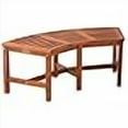 thumbnail image 2 of Solid Wood Fire Pit Curved Bench 44" Outdoor Garden Patio, 2 of 4