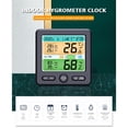 thumbnail image 2 of TFixol Digital Hygrometer Indoor Thermometer with LCD Color Screen Temperature Humidity Meter Upper / Lower Limit Alarm Calendar Clock Week Function for Home Room, 2 of 3