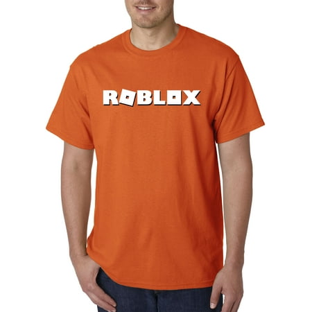 New Way 923 Unisex T Shirt Roblox Logo Game Accent 4xl Orange - 