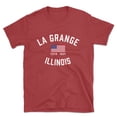 thumbnail image 1 of La Grange Illinois Patriot Men's Cotton T-Shirt, 1 of 1