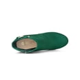 thumbnail image 4 of Unique Bargains Bottines à Plateforme à Talon Épais pour Femme Vert (Taille 8), 4 of 7