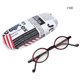 thumbnail image 2 of Gafas de lectura vintage con bloqueo de luz azul, gafas presbiópicas antifatiga (+100 marco rojo), 2 of 5