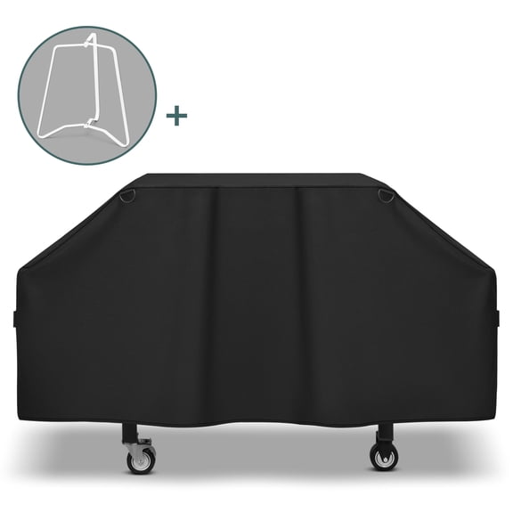 Unicook 36 Inch Griddle Cover for Blackstone, Heavy Duty Waterproof Flat Top Grill Cover for Blackstone 4 Burner Griddle Cooking Station 1554 1825 and more, with Support Rack