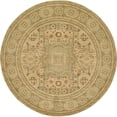 thumbnail image 1 of Unique Loom Austin Zone Géométrique Tapis 8' x 8' Rond Vert Clair/tan, 1 of 2