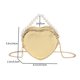 thumbnail image 5 of Minibolsos De Hombro Bolsa de cadena para mujer 2023 New Love Heart Pearl Ladies Messenger Bag (Oro) Likrtyny Para Estrenar, 5 of 9