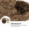 thumbnail image 3 of OULII 1Set Rabbit House Bed Woven Bunny Grass Nest Straw for Friends with Rabbits Indoor Use, 3 of 8
