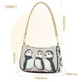 thumbnail image 3 of FORMRS Womens Shoulder Bag with Chain Strap Clutch Purse Cute Tote Handbag, Cute Puffin, 3 of 7