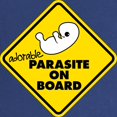 thumbnail image 2 of CafePress - Parasite On Board Maternity Dark T Shirt - Maternity Dark T-Shirt, 2 of 3
