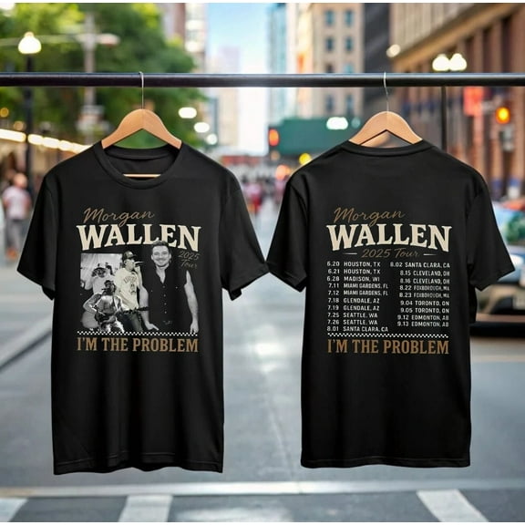 AMINO Tee Morgan New Wallen I'm The Problem Tour 2025 T-Shirt, Two Side T-Shirt, Gift for Fan.