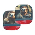 thumbnail image 3 of KUIFORTI 2Pcs Sloth Windshield Sun Shade Funny Car Sun Shades, Foldable Windshield Shades for SUV Truck Van Sedan, UV Ray Reflector Visor Shield Cover, 3 of 5