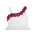 thumbnail image 4 of Girls Dress Asymmetric One Shoulder Flower Girl Party Purple 6, 4 of 4
