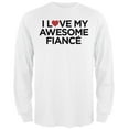 thumbnail image 1 of J'adore Ma Fabuleuse Fiancée T-Shirt Blanc à Manches Longues pour Adulte, 1 of 1