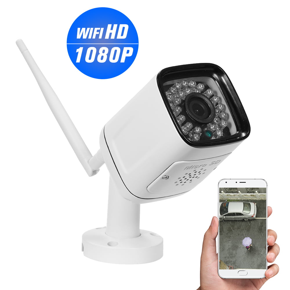 FHD 1080P WIFI WLAN Bullet IP Kamera CCTV Wetterfeste 30 IR LEDs Nachtsicht APP 