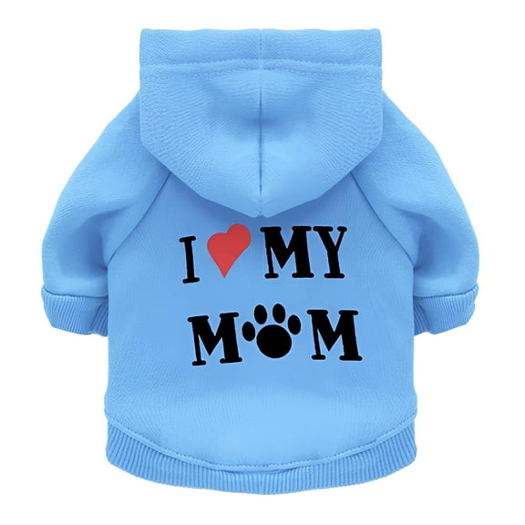 GASTROPOD Dog Coats for Medium Dogs,Loose Fit Dog Sweater,Flexible Movement Puppy Clothes,Blue,M