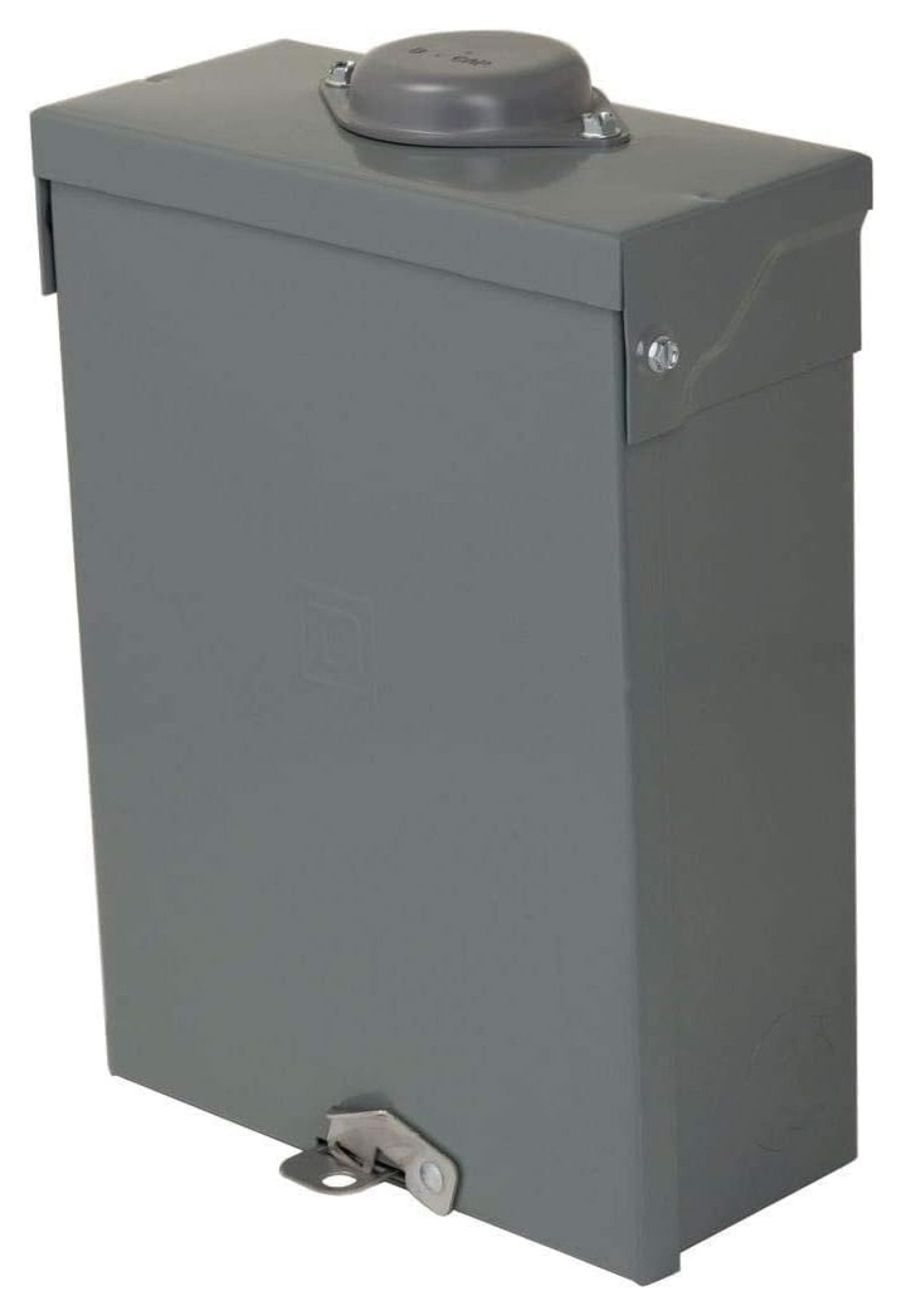 Square D by Homeline 100 Amp Outdoor Main Lug Load Center, Circuit Breaker Box, 6-Space 12-Circuit, 120/240 VAC, UL Listed, Rainproof NEMA 3R Enclosure (HOM612L100RBCP)