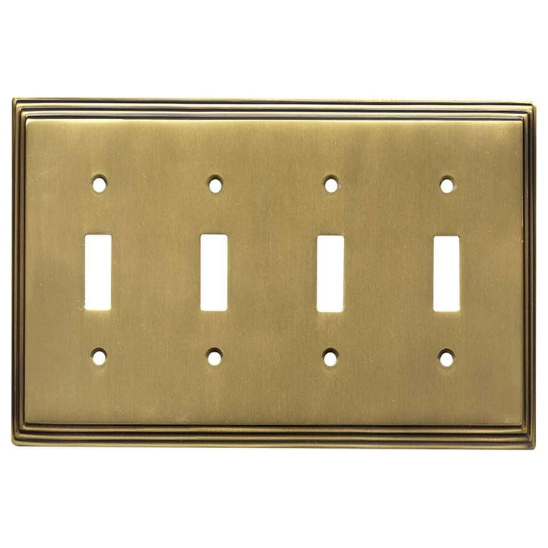 Vintage Elevator Button 1-Gang Toggle Plate Metal Brass Antique Wall Switch  Plate Cover Retro Decorative Light Switch Cover Board Wallplates for Teens  Room Fun Novelty Gift Kitchen Accessories Decor - Yahoo Shopping