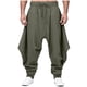 thumbnail image 5 of Ceisia Men's Trendy Solid Color Gift Plus Size Elastic Drawstring Waist Ankle Tied Casual Harem Pants, 5 of 5