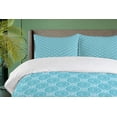 thumbnail image 4 of Ambesonne Mandala Duvet Cover Sets, Oriental Cosmos Symbols, 2-King, Dark Seafoam Pale Blue, 4 of 7