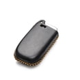 thumbnail image 4 of Vitodeco Genuine Leather Smart Key Keyless Remote Entry Fob Case Cover with Key Chain Clip for JEEP, Dodge, Chrysler (5 Buttons, Black), 4 of 6