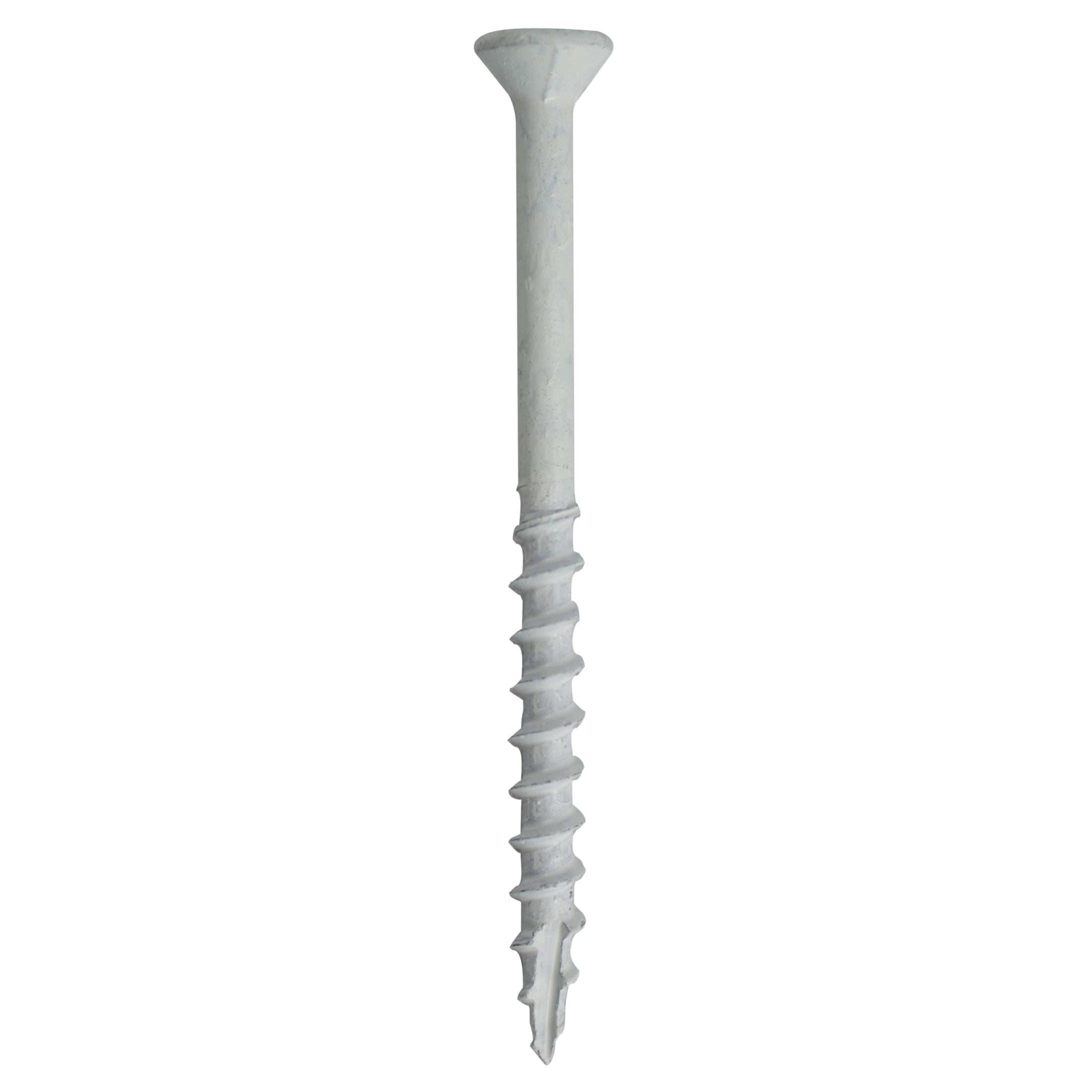 (1 pack) Grip-Rite PrimeGuard Plus #9 x 2-1/2 in. White Wood to Wood Deck Screw 40CT