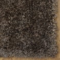 thumbnail image 5 of Rugsotic Carpets Hand Tufted Shag Polyester Eco-Friendly Area Rugs - 3'11''x5'7'', Rectangle, Dark Brown Beige, Plain Solid Design, High Pile Handmade Anti Skid Rugs for Living Room, K00111, 5 of 6