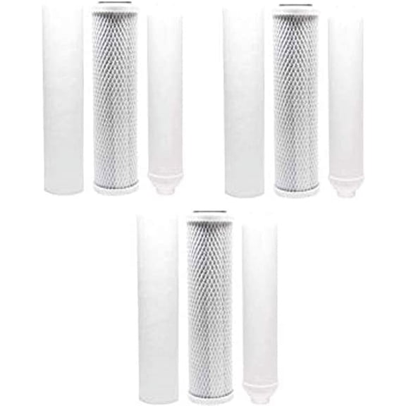 CFS Replacement Filter Kit Compatible with 9596 RO System, 10" Cartridges