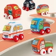 thumbnail image 3 of 3PCS Baby Car Toy Cartoon Washable Detachable Soft Car Toy Toddler Vehicle, 3 of 10