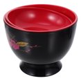 thumbnail image 3 of 1Pc Japanese Thread Miso Soup Bowl Rice Bowl Cooking Bowl Dessert Bowl (Black), 3 of 8