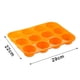 thumbnail image 2 of Molde para muffins de silicona, molde para muffins antiadherente de 12 tazas, molde para muffins gigante, molde para muffins de silicona, molde para muffins sin BPA para hornear muffins, huevo, 2 of 5