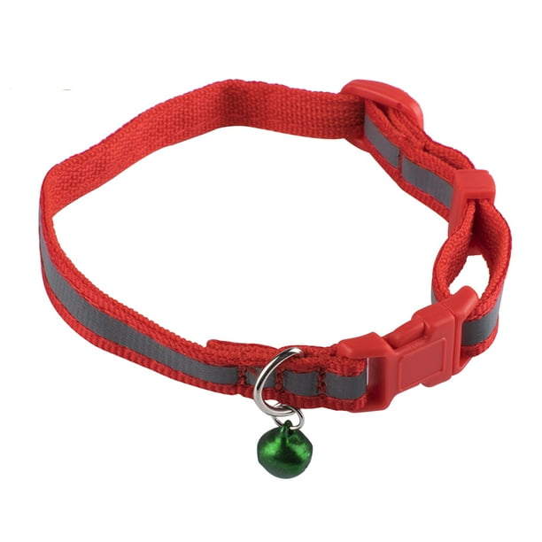 3 Pcs Breakaway Cat Collar Nylon Reflective Cat Collar with Bell