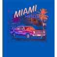 thumbnail image 2 of Car Fanatic Miami Muscle Car Adult Short Sleeve Tee-XS-Orange, 2 of 3