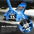thumbnail image 4 of DNA MOTORING TOOLS-00475 Low Profile Hydraulic Trolley Service/Floor Jack, 3 Ton (6000 lbs) Capacity, Lifting Range 3"-20", Blue, 4 of 7