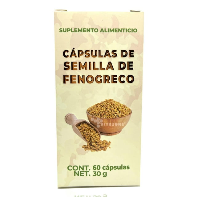 Semilla de Fenogreco 60 cápsulas Herbolaria Saludable Herbolaria Saludable HERBOLARIAFENOGRECOCAPS