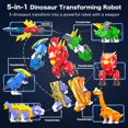 thumbnail image 2 of Robot de juguete transformador de la construcción RISUNTOY para niños, más de 6 años, 5 en 1, 2 of 7