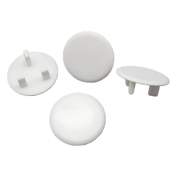 ACDANC Outlet Cover 3 Hole ABS Socket Proofing Electrical Safety Protector for Household English Style Thin White