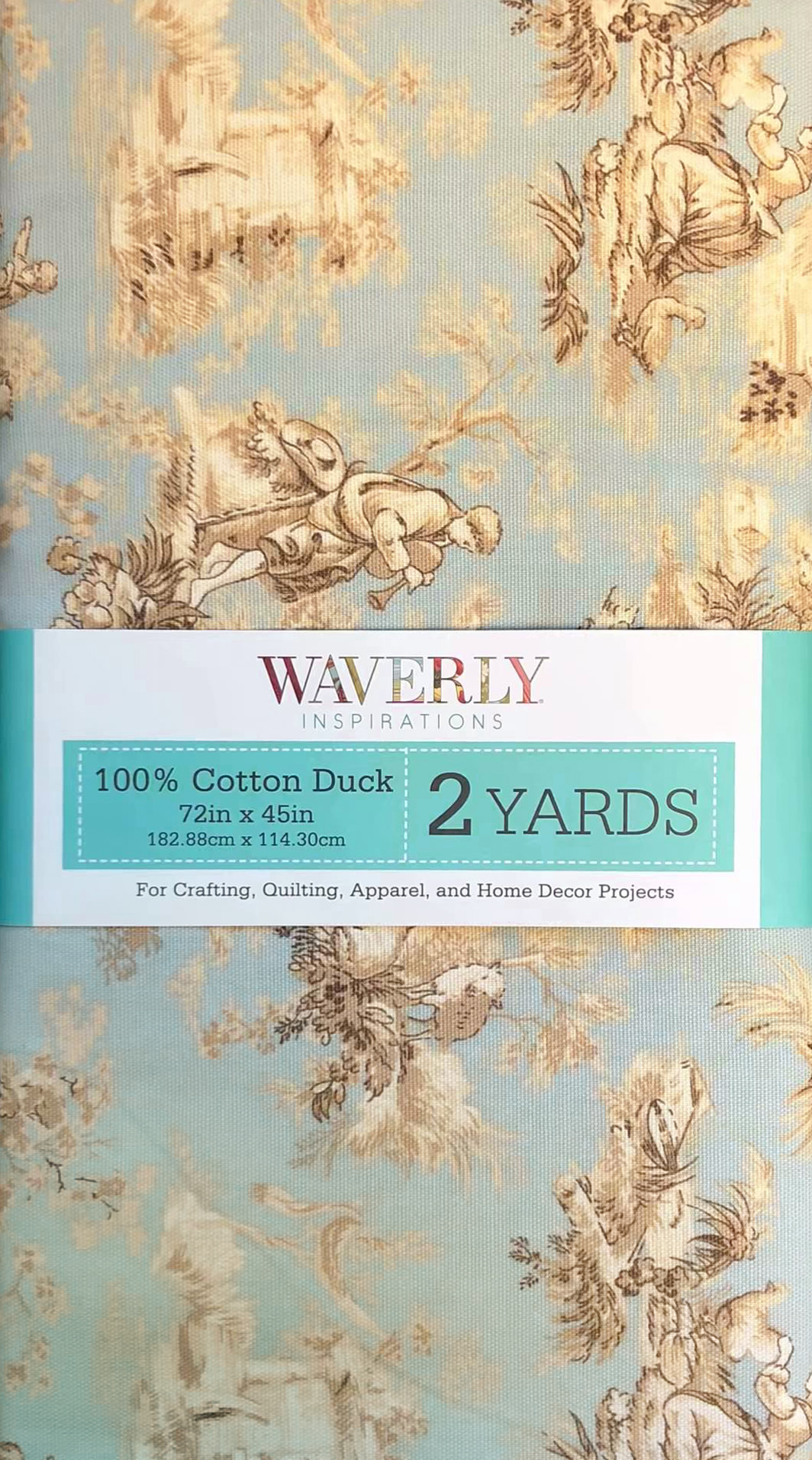Waverly Inspirations Cotton Duck 45" x 2 Yds Toile Spa Color Precut