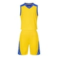 thumbnail image 2 of Basketball Outfits for Teens 2 Piece Gym Running Sets Size 4-14 Boys Quick-Dry Tank Tops & Shorts Athletic Workout Tracksuits Summer, 2 of 5