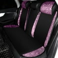 thumbnail image 2 of Blingbling Universal Fit Diamond Car Seat Covers, Colorful Rhinstone Front + Rear with 4 Pillow All Set Seat Covers (Pink), 2 of 9