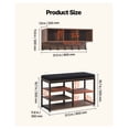 thumbnail image 5 of Coat Rack with Shoe Storage, 3-in-1 Hall Tree Combo, Rustic Brown, 5 of 9