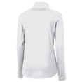 thumbnail image 3 of Women's Cutter & Buck  White New England Revolution Adapt Eco Knit Stretch Recycled Half-Zip Top, 3 of 3