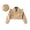Khaki, variant on HBFAGFB Toddler Girls Leather Jacket Cute Ruffle Lapel Full-Zip Coat Fashion Clothing Black Size 120