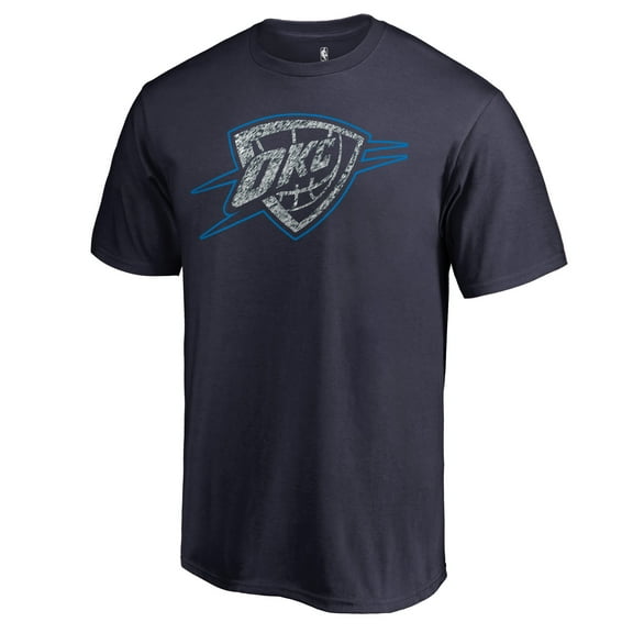 Men's Navy Oklahoma City Thunder Static Logo T-Shirt