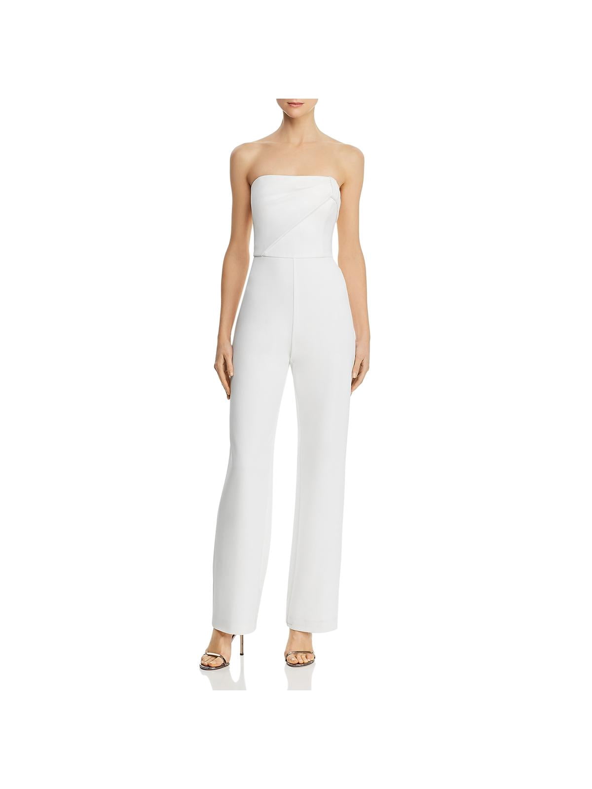 Aidan by Aidan Mattox Womens Strapless Wide Leg Jumpsuit Aidan by Aidan Mattox Womens Strapless Wide Leg Jumpsuit