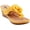 Yellow, variant on Good Choice Womens Flora Faux Leather Thong Wedge Sandals Yellow 10 Medium (B,M)